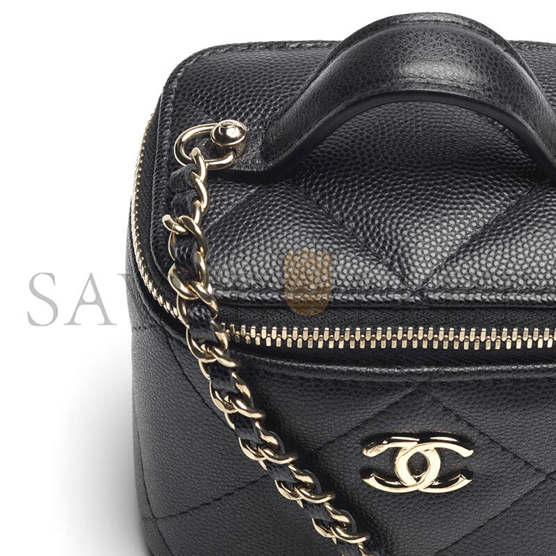 CHANEL 25K CAVIAR LEATHER MINI VANITY CASE AP4934 (11*8.5*7cm)